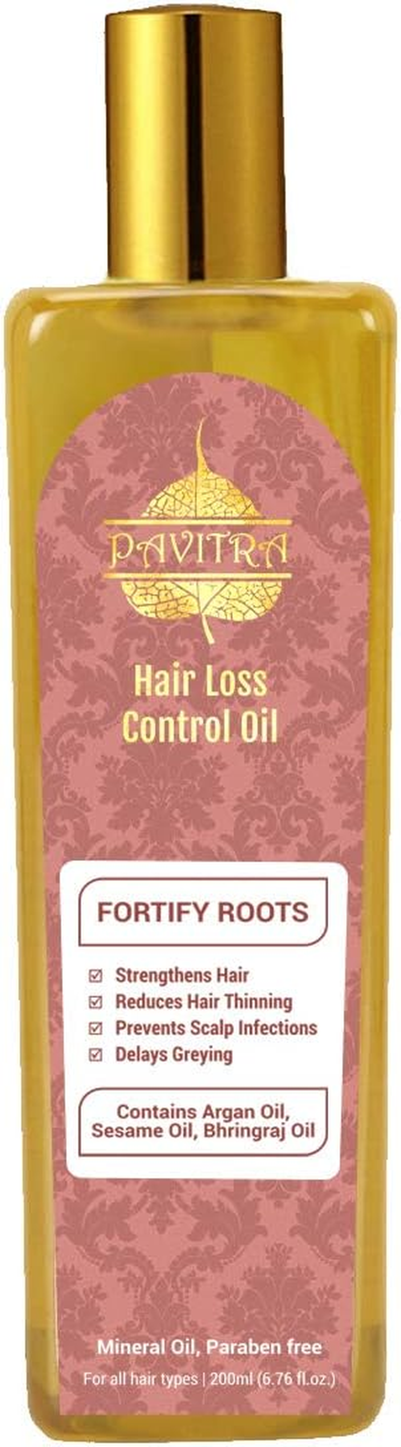 Pavitra+ Hair Loss Control Advanced Oil with Traditional Ayurvedic Formula with Brahmi, Amla, Bhringraj & Jatamansi Ext, for Deep Hair Nutrition, Hair Growth, 200 Ml (Single Pack) image number 1