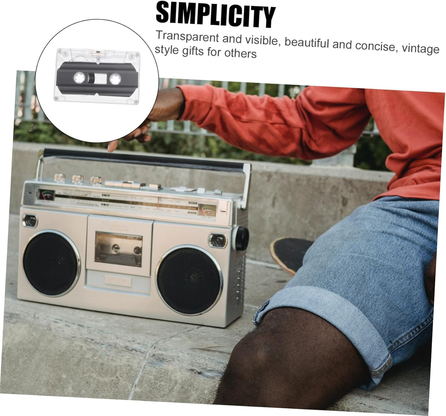 Jojofuny 20Pcs Blank Cassette Tapes for Audio Recording Vintage Music Storage Easy to Use Fun Retro Design for Creative Projects image number 2