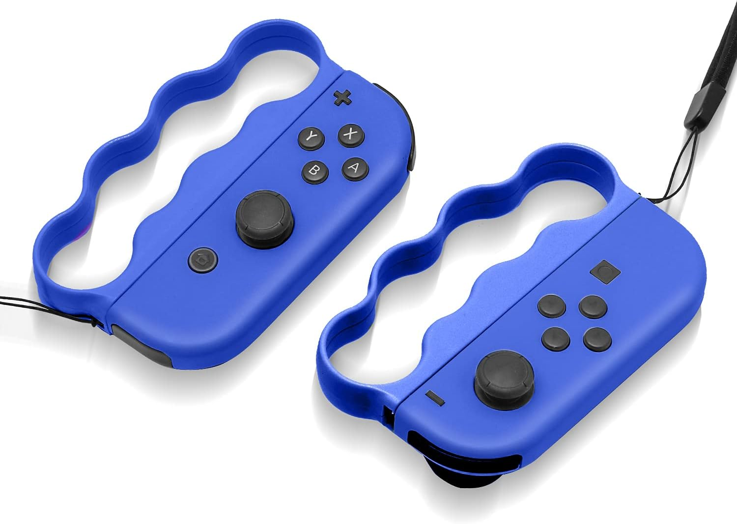ECHZOVE Fitness Boxing Grips for Nintendo Switch - Lightweight Ergonomic Joy-Con Handles with Secure Lock for Switch Sports & Fitness Boxing Games - Compatible with Fitness Boxing 3-2 Packs (Blue) image number 5