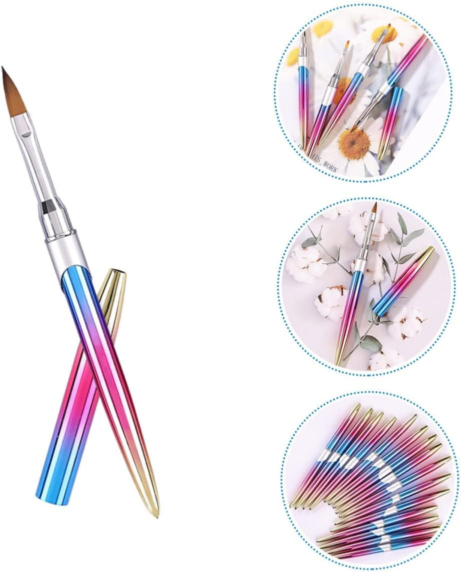 OHPHCALL Flexible Nail Art Brush Pen Smooth Hair Brush for Manicure Nail Art Accessory image number 1