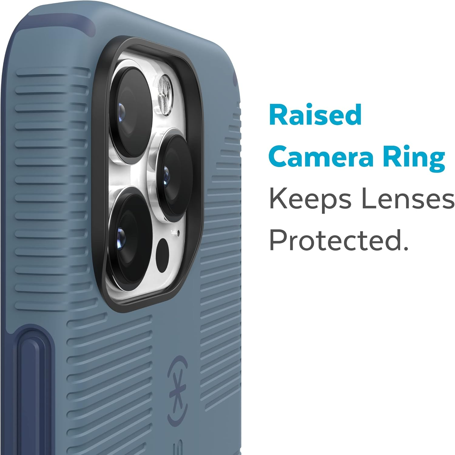 Speck Iphone 14 Pro Case - Drop Protection, Built for Magsafe, Scratch Resistant - No Slip Grip with Soft Touch Coating Iphone 14 Pro 6.1 Inch - Mystery Blue/Faded Denim Candyshell Pro image number 2