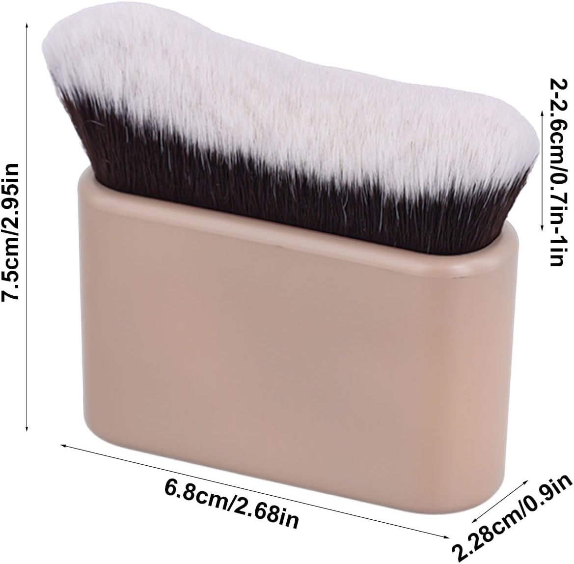 Self Tanning Brush, Self Tanner Liquid Foundation Body Makeup Brush Spray Tan Applicator Blend Brush Blending Beauty Brushes for Face Leg (Flesh Pink) image number 4