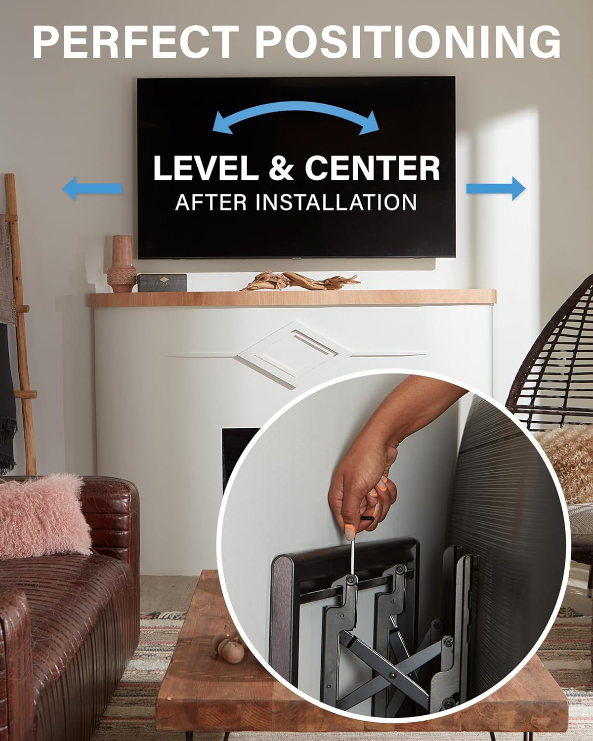 Sanus Advanced Tilt 4D Premium TV Wall Mount Bracket for Most 42"- 90" Flat Screen image number 1