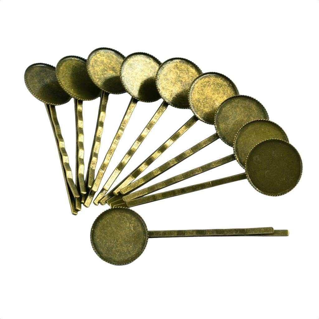 Eigell 30Pcs Vintage Brass Hair Pin Jewellery Making DIY image number 2