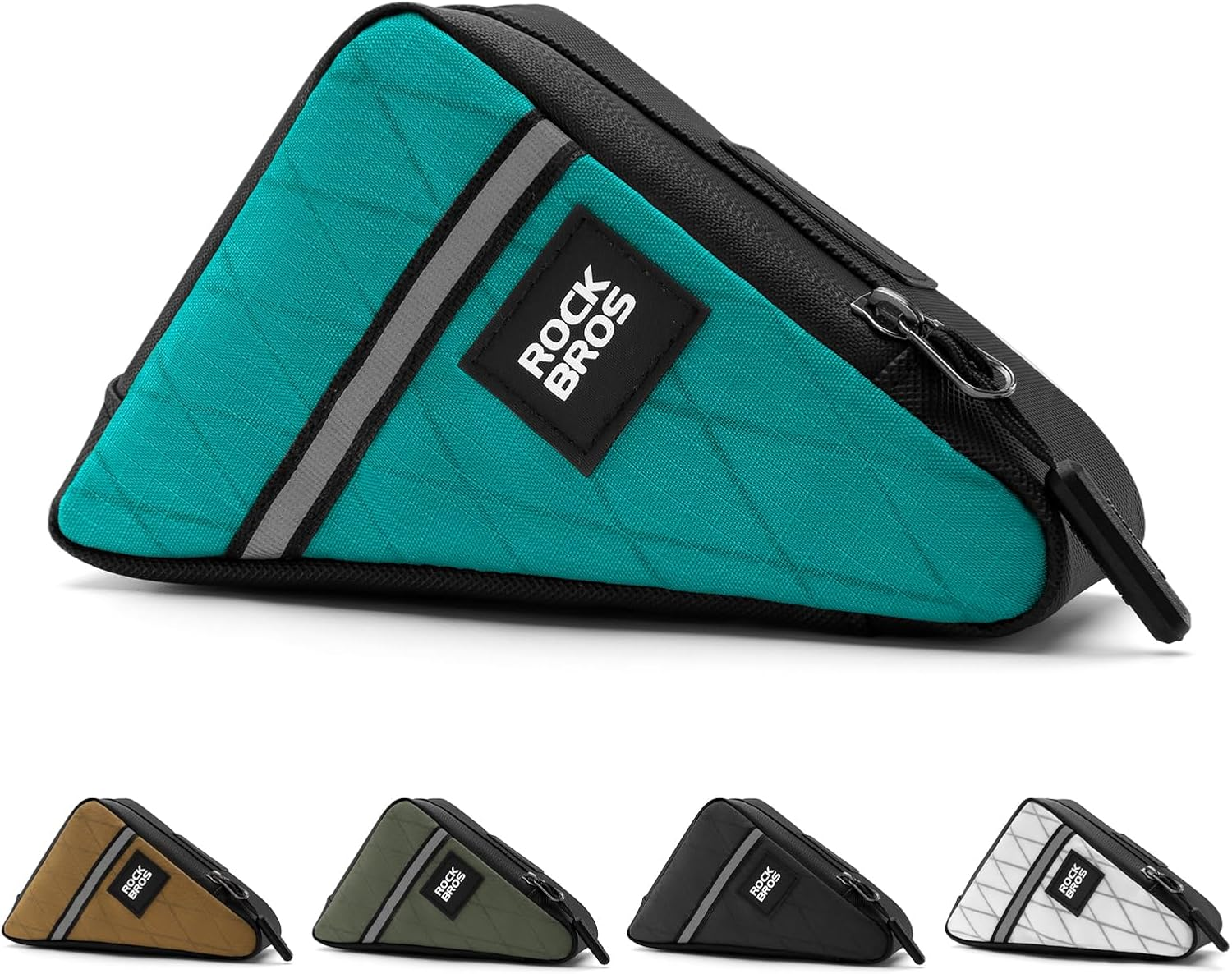 ROCKBROS Bike Frame Pouch Triangle Bike Pouch - Waterproof Small Bicycle Accessories for Boys Girls Men Women (Black)