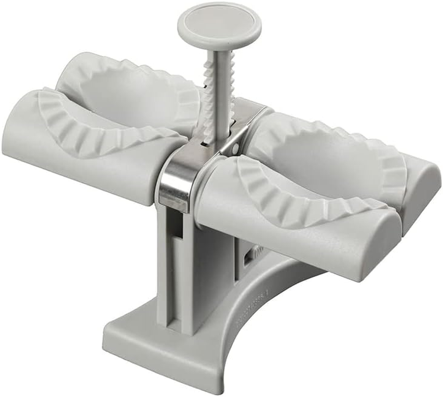 Stainless Steel Double Head Automatic Dumpling Maker Machine - Versatile and Efficient Dumpling Press for Home Kitchen, Creates Wontons, Ravioli and Pies - Food-Grade 304 Material - Easy to Clean image number 5