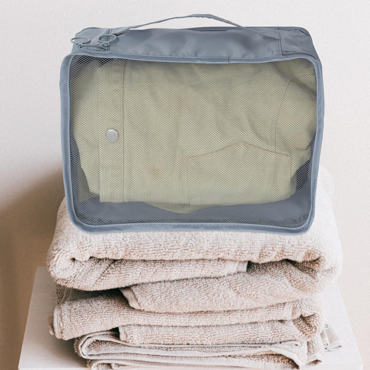 PACKOVE 7Pcs Travel Packing Cubes Suitcase Pouches Bag Organizer for Clothes Shoes Packing Bags Travel Cubes