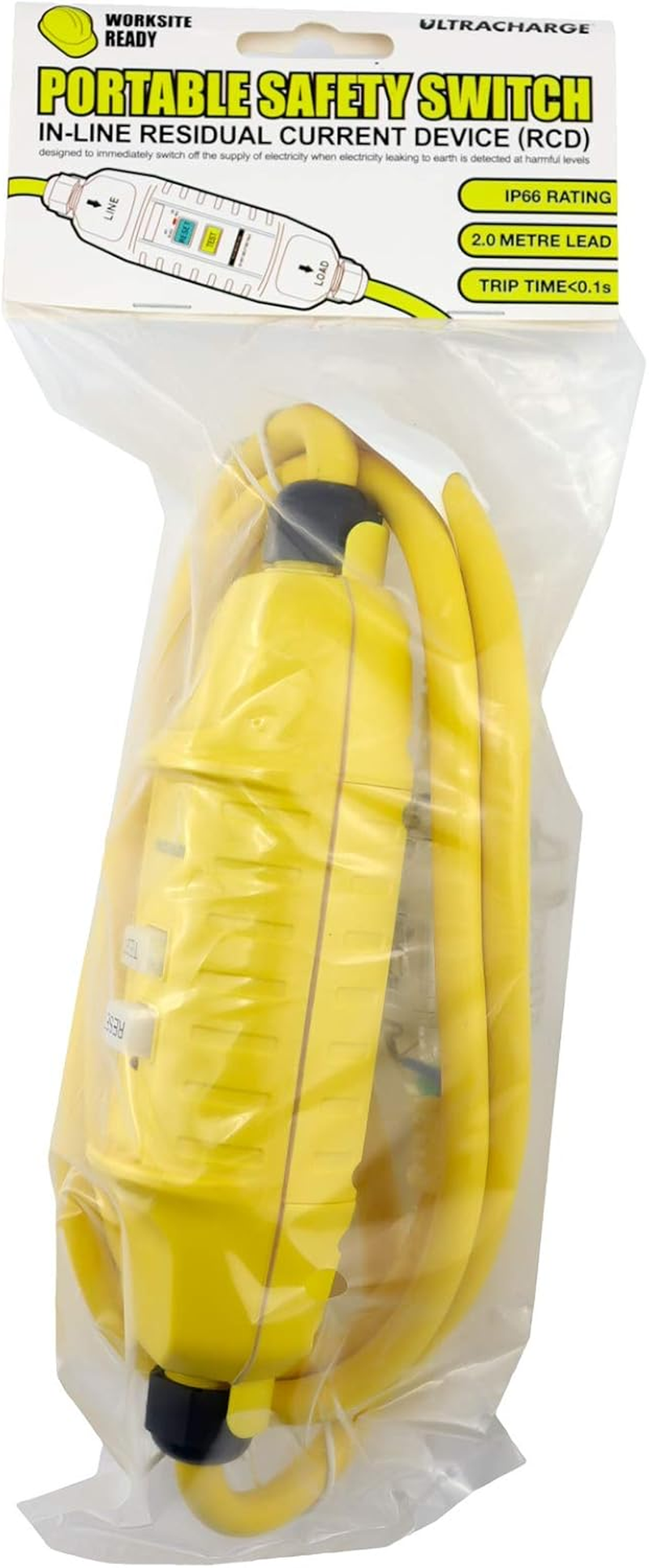 UR240RCD ULTRACHARGE Lead with Inline RCD Safety Switch 2M