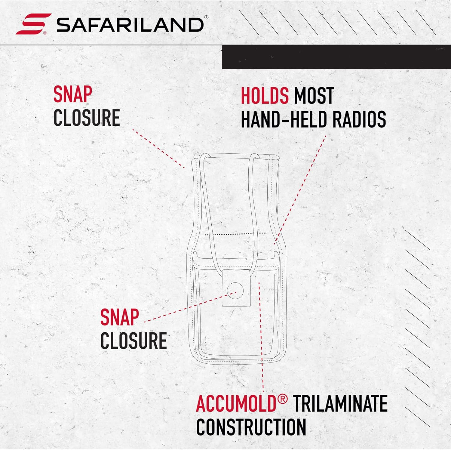 Bianchi Accumold Elite 7914S Universal Radio Holder with Swivel