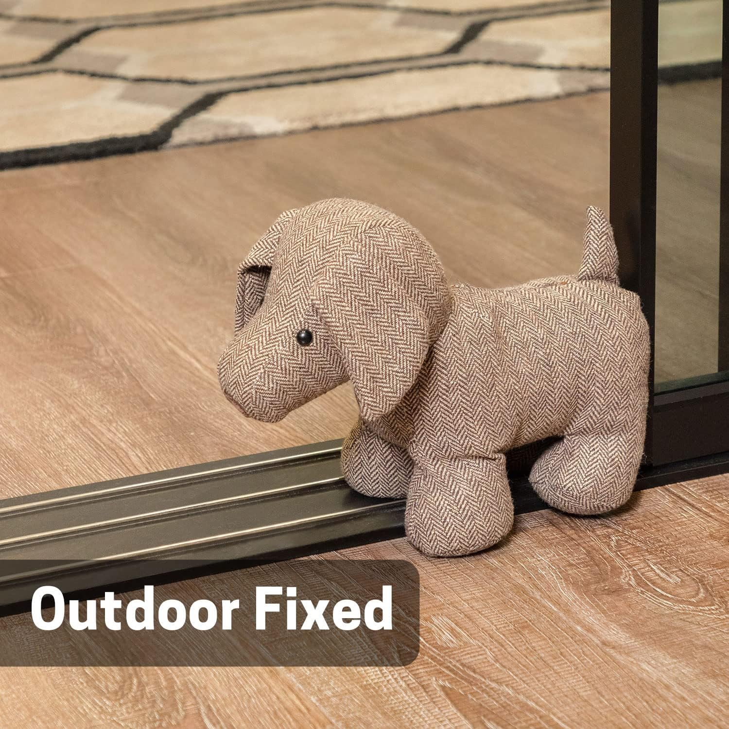 SWISSELITE Cute Decorative Weighted Door Stopper for Home and Office Compact Animals D&eacute;cor Door Stopper with Soft Fabric image number 4