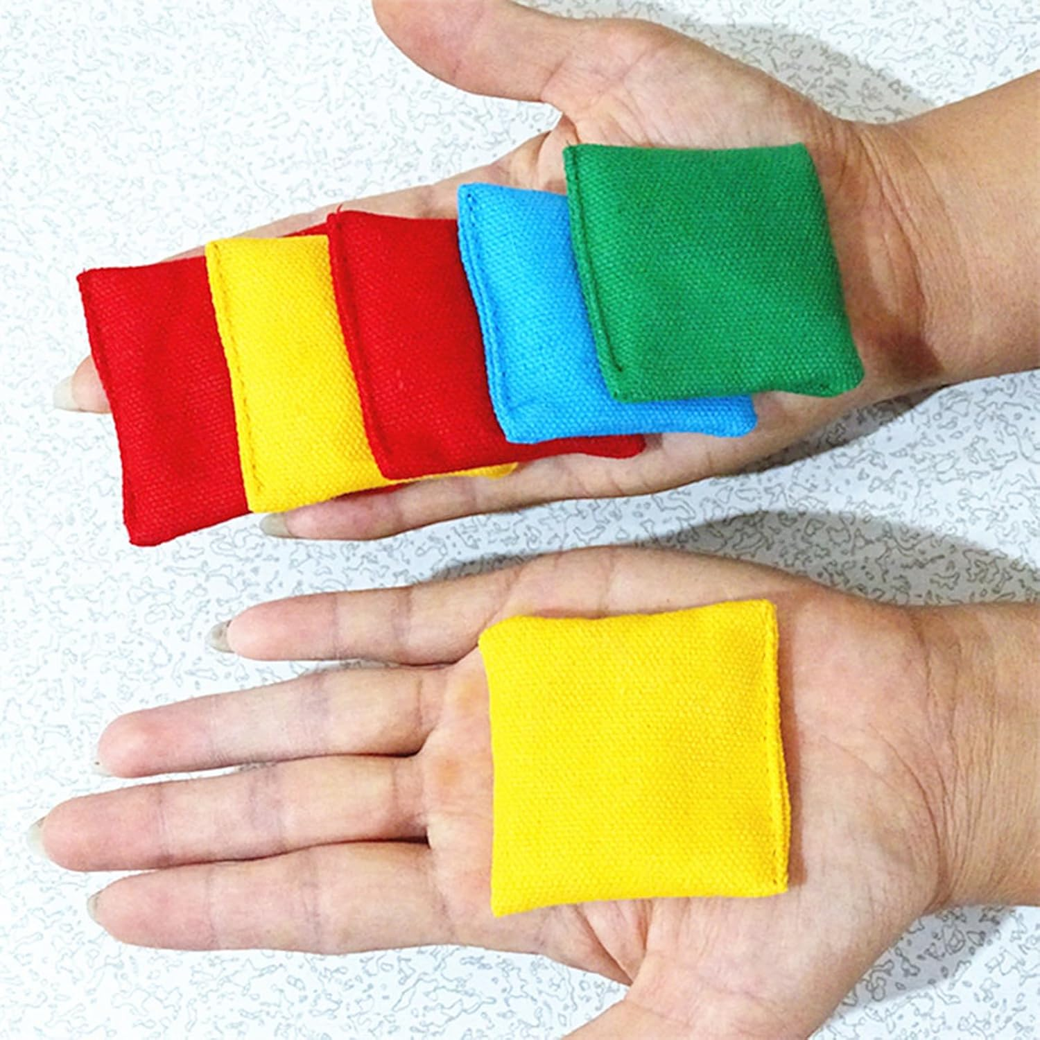 20 Pack 2Inch/5Cm Nylon Bean Bags Children Family Adults Outdoor Yard Games Bean Bag Toss Carnival Toy Bean Bag Toss Game image number 2