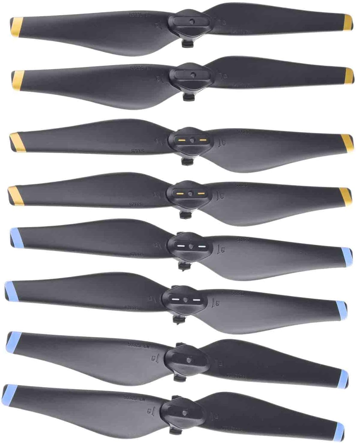 Camkix Propellors Blades for DJI Mavic Air - 4 Blades or 8 Blades (Black) (8 Blades - 2 Sets (Black))