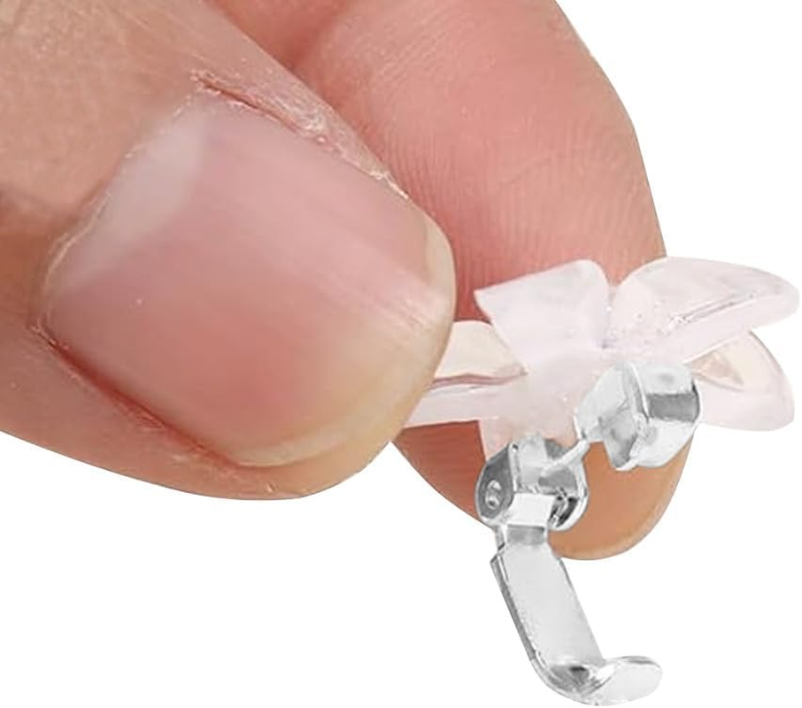 CUEMOON 10 Pieces Mini Hair Clips Hair Clips with Cute Rhinestones Elegant Flowers for Women image number 2