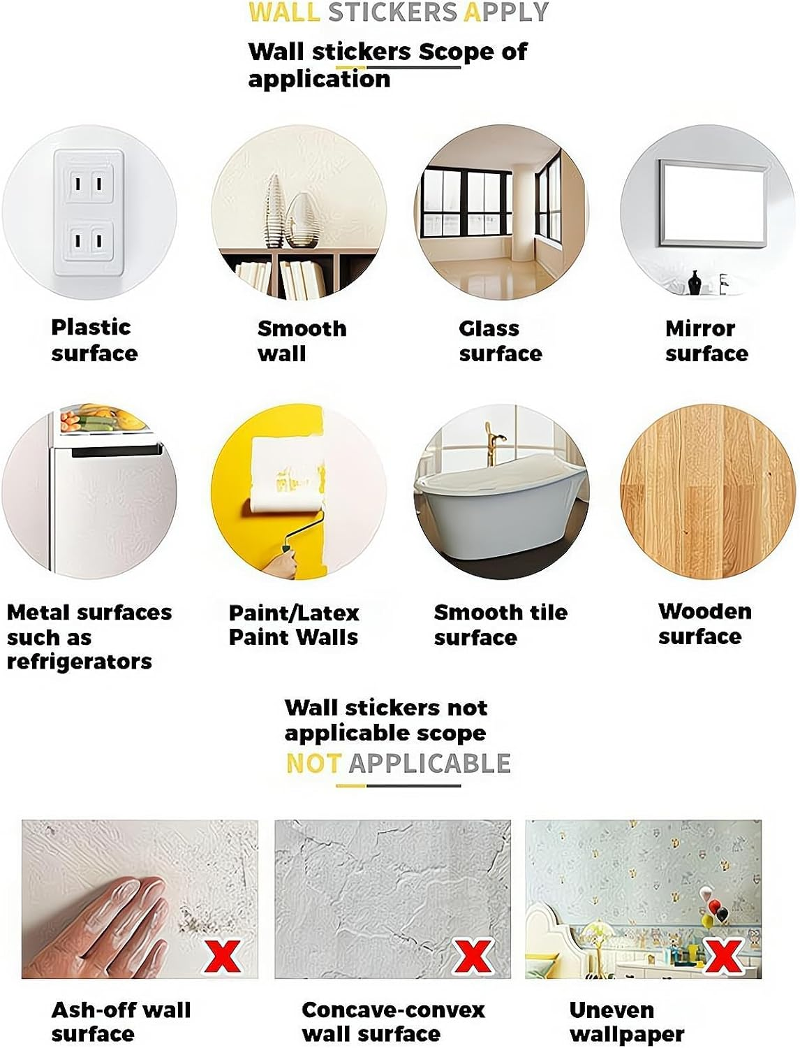 ZHIGOU Large Dinosaur Wall Sticker - Watercolor Tropical Palm Tree Wall Sticker Plant Peel off Wall Sticker - Nursery Kids Bedroom Playroom Baby Nursery Decor image number 2