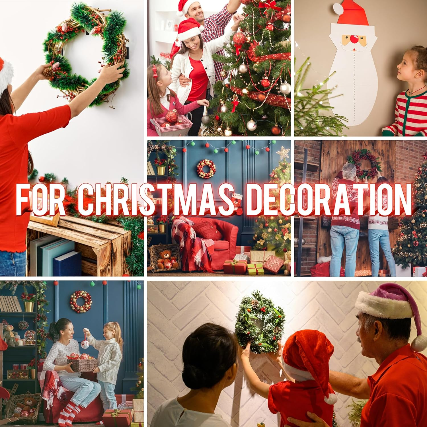 EOTW 36 Pack Hook Loop Tape, 1" X 4" Strong Tape Double Sided Adhesive Sticky Reusable Hook and Loop Interlocking Mounting Tape Removable Wall Fastener Tape image number 6