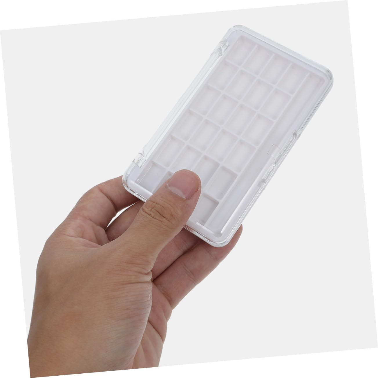 HOOTNEE 2PCS Empty Lipstick Palette with DIY Makeup Container Transparent Lid Compact Professional Eyeshadow Blush Storage Case for Women Travel image number 4