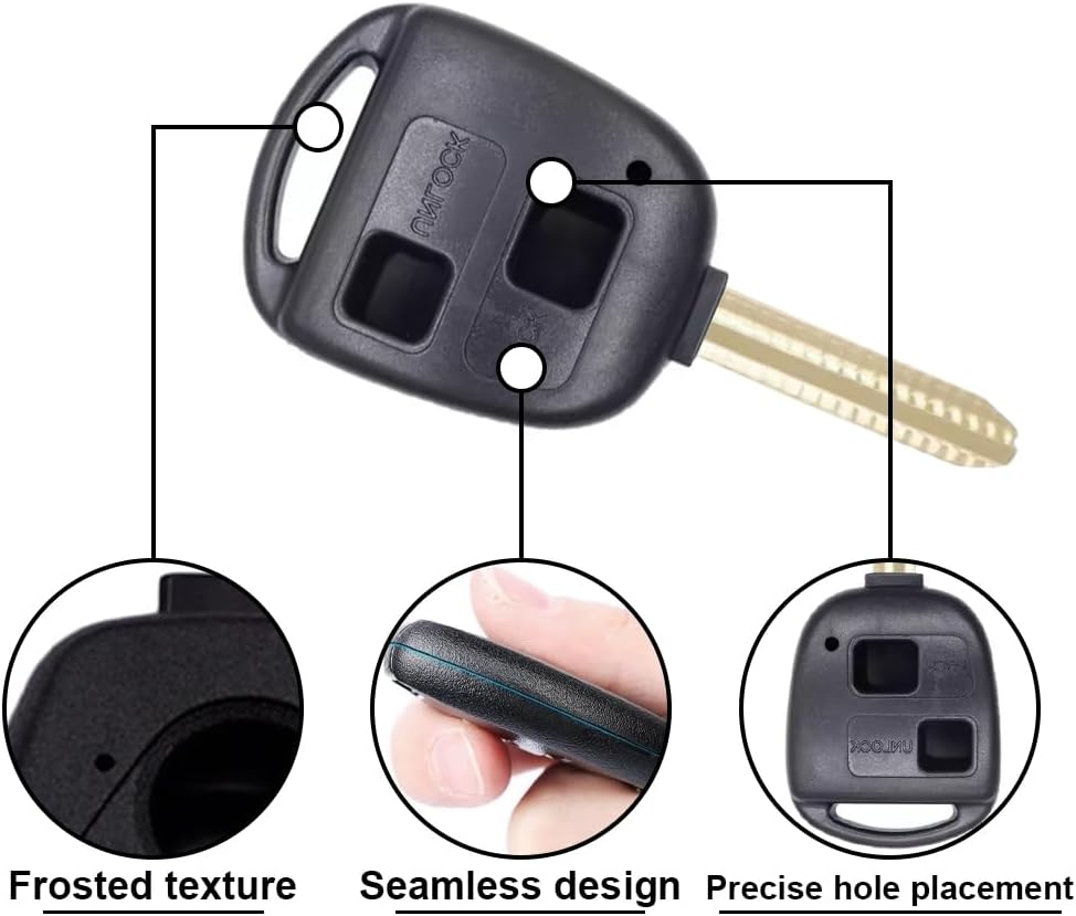 Remote Car Key Shell Suitable for Toyota Prado Avensis Corolla Rav Kluger Tarago image number 5