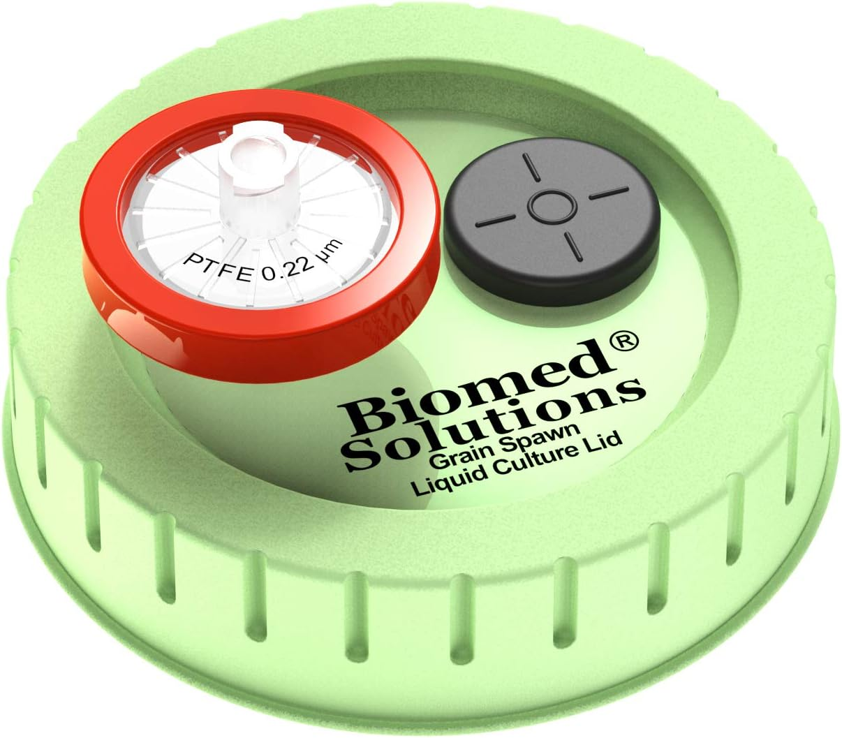 6Pcs Regular Mouth Liquid Culture Lid,Grain Spawn Cultivation Mason Jar Lid with 0.22Um PTFE Syringe Filter & 20Mm Self Healing Injection Ports for Mushroom Growing Mycology(Yellow)