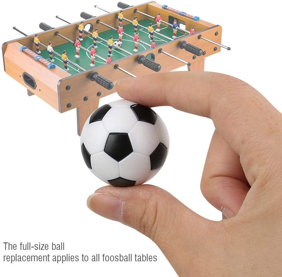 32Mm Table Football Small Football, Table Soccer Footballs Replacement Mini Plastic Black and White Soccer Ball for Foosball Tabletop Game Foosball Accessory 6 Pieces image number 5