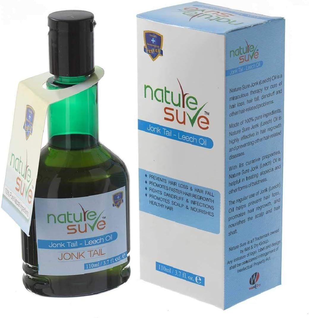 Nature Sure Combo Jonk Tail Leech Oil (110Ml) & Jonk Shampoo Hair Cleanser for Men & Women (300Ml) image number 4