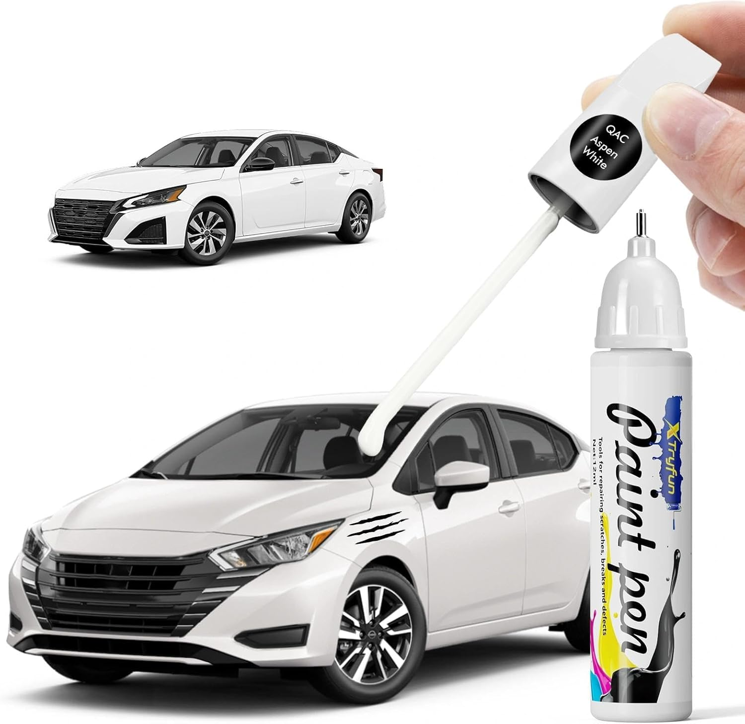 KBY Boulder Gray Touch up Paint Compatible with Nissan, DIY Car Paint Scratch Repair, Automotive Paints, Quick & Easy Fix Scratch Repair for Rogue/Pathfinder/Frontier/Kicks/Murano