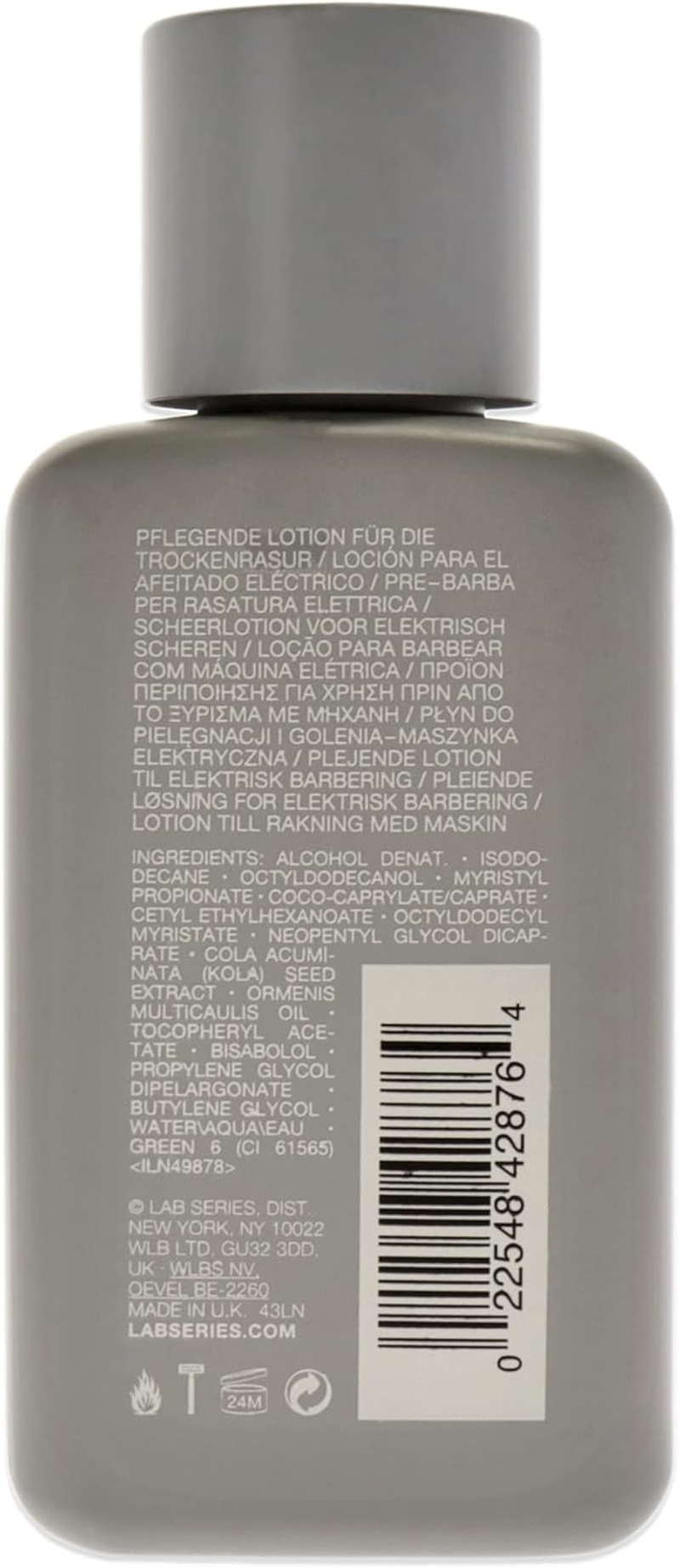 Lab Series Grooming Electric Shave Solution for Men 3.4 Oz Lotion