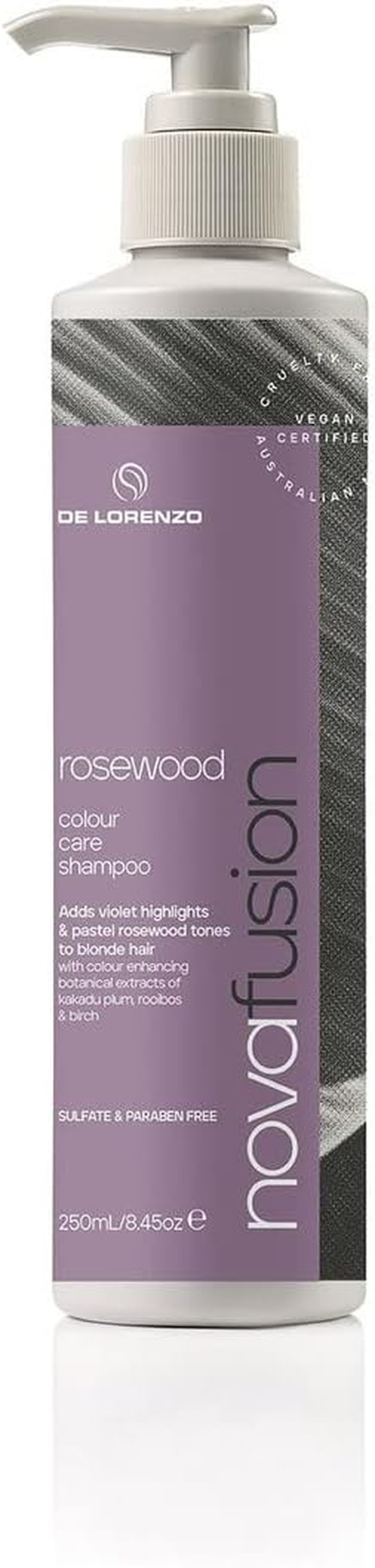 De Lorenzo Novafusion Colour Care Shampoo 250 Milliliter, Rosewood (Pack of 1)