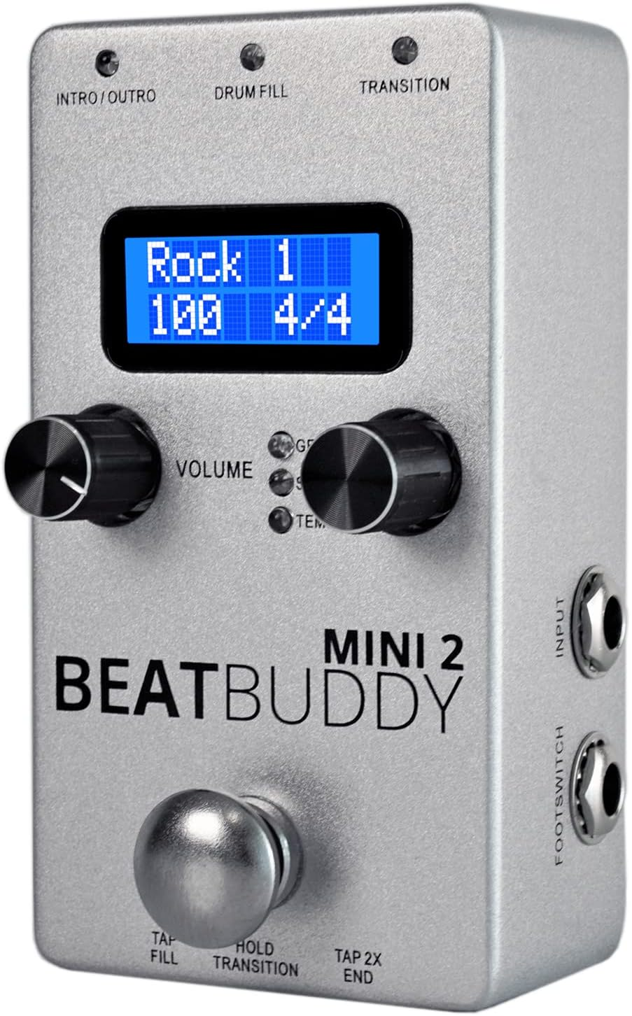 Singular Sound Beatbuddy MINI 2: Hands Free Drum Machine Guitar Effect Pedal