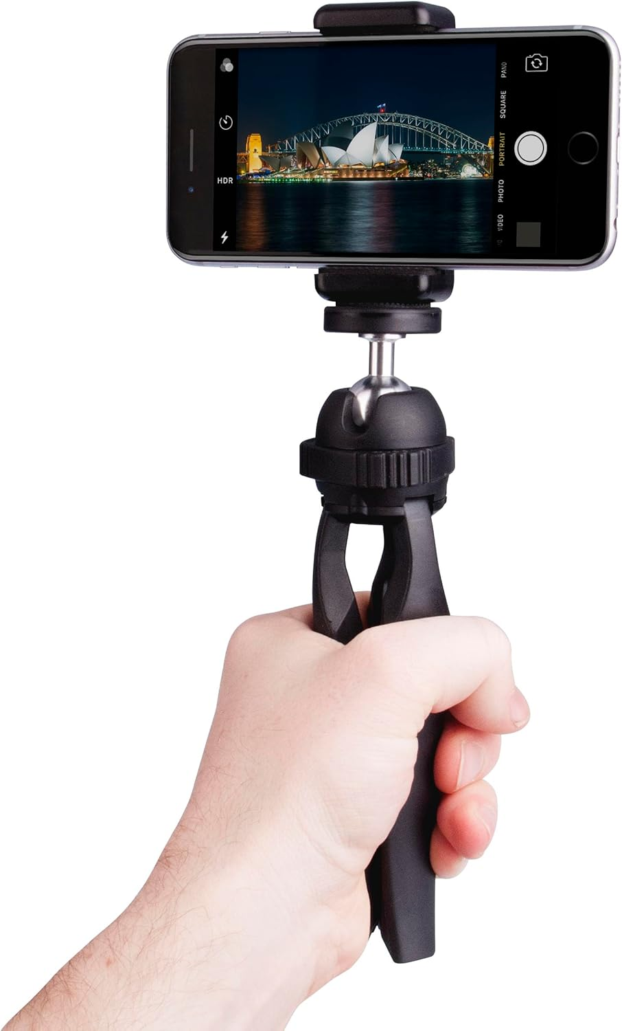 Table Top Foldable Tripod Adjustable Ball Joint for Camera, Video Camcorder, Mobile Phone, Action Cameras - Iphone/Android, Suitable for Selfie/Video Recording/Video/Live image number 4