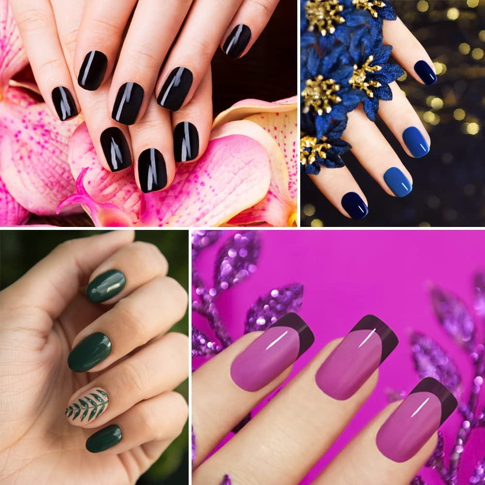 40 Sheets 960 Pieces Large Size Transparent Nail Adhesive Tabs, Breathable Double Sided Glue Nail Sticker, Acrylic False Nail Jelly Adhesive for Manicure Supplies, Yellow image number 1