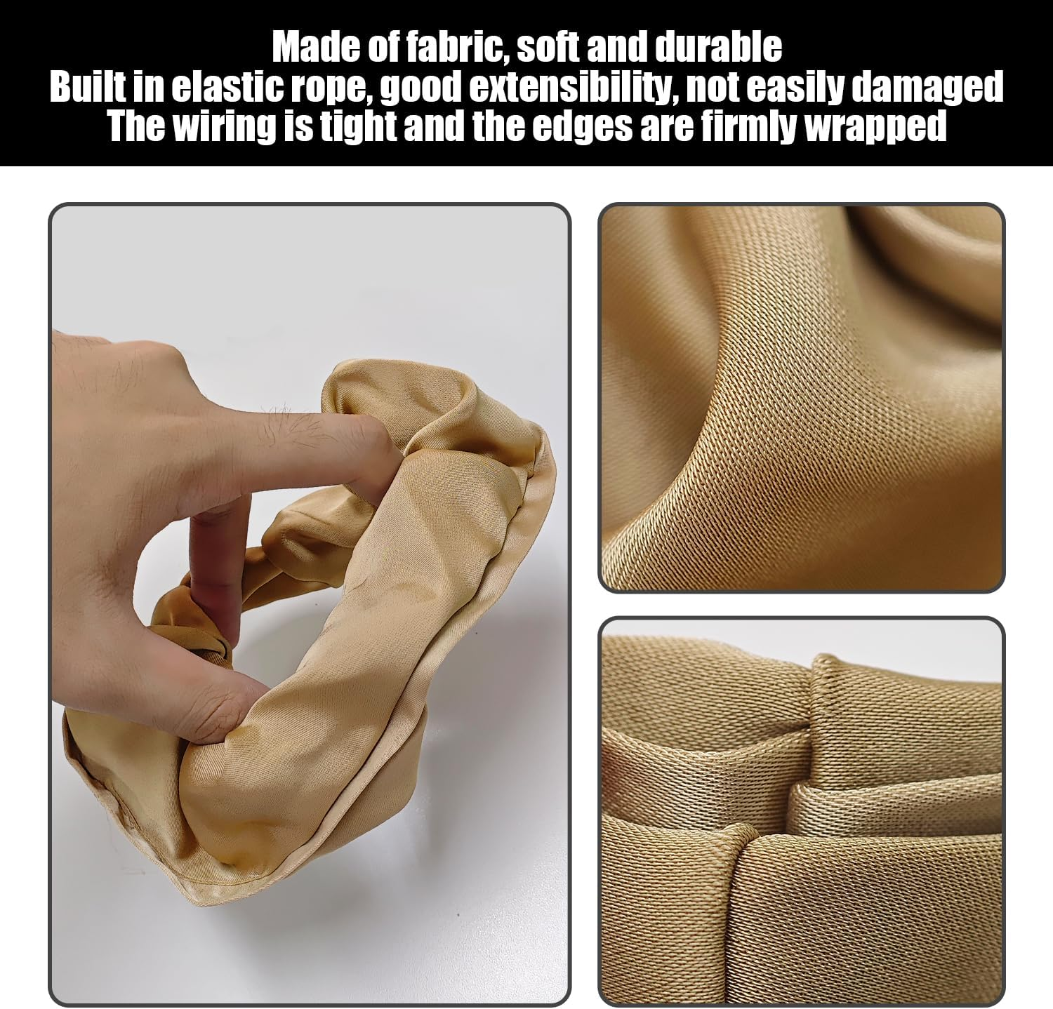 8 Fashionable Hair Rings, Simple Satin Hair Rings, Elastic Headbands, Hairstyle Decorations.