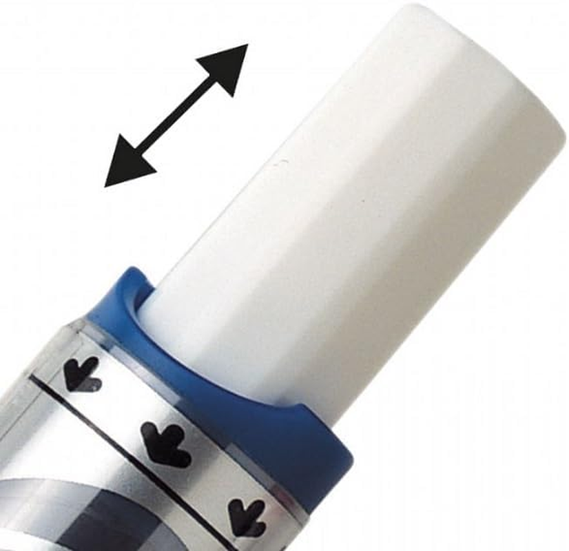 Pentel Maxiflo Whiteboard Marker Chisel Point 3.0~7.0Mm Nib Wallet of 4 Assorted Colours (MWL6-4E) image number 4