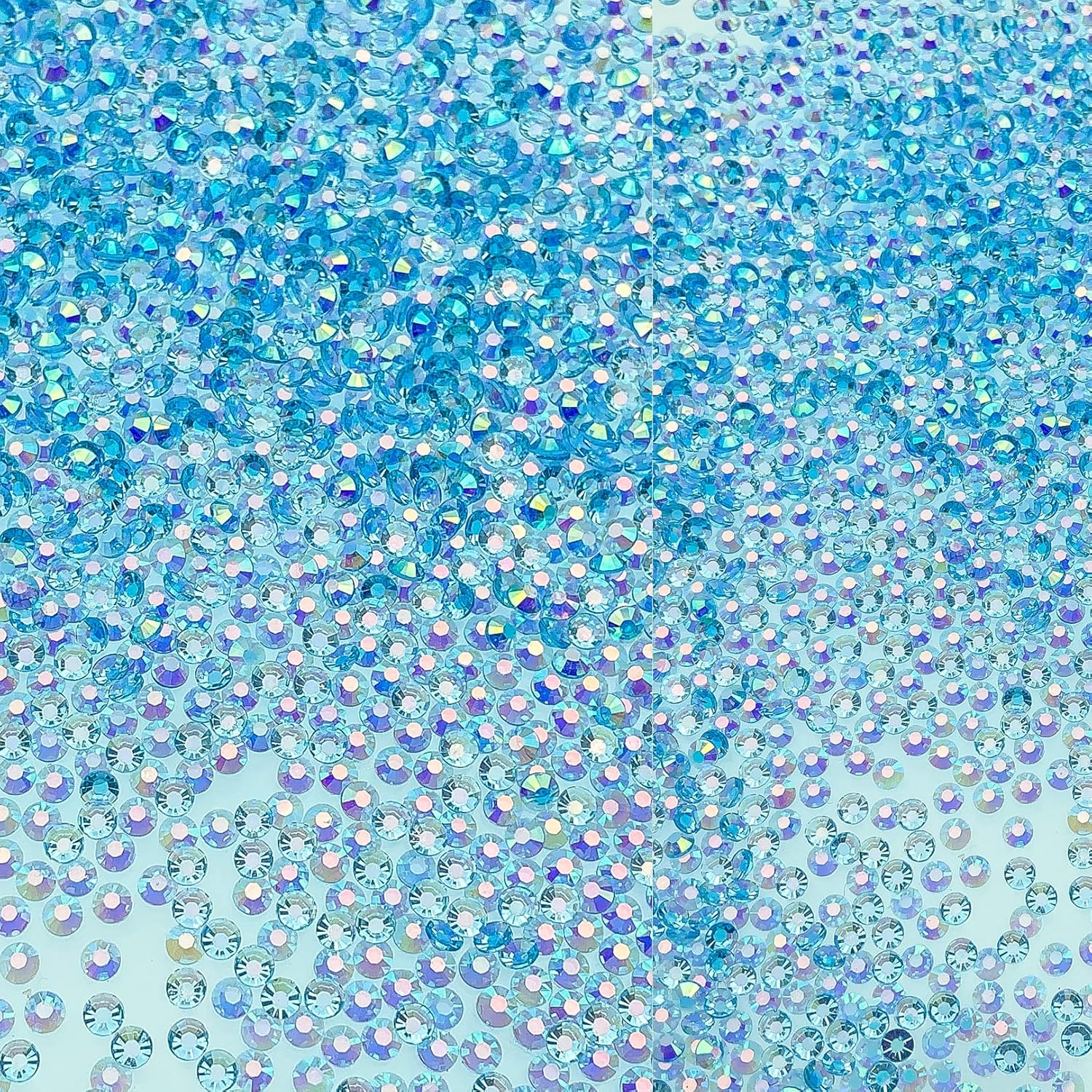 4000Pcs AB Color Resin Rhinestone Transparent Flatback Jelly Resin Rhinestones Bling Glitter Diamond Stone for Nails Decoration Crafts Eye Makeup Clothes Shoes Vases (3/4MM, Green)