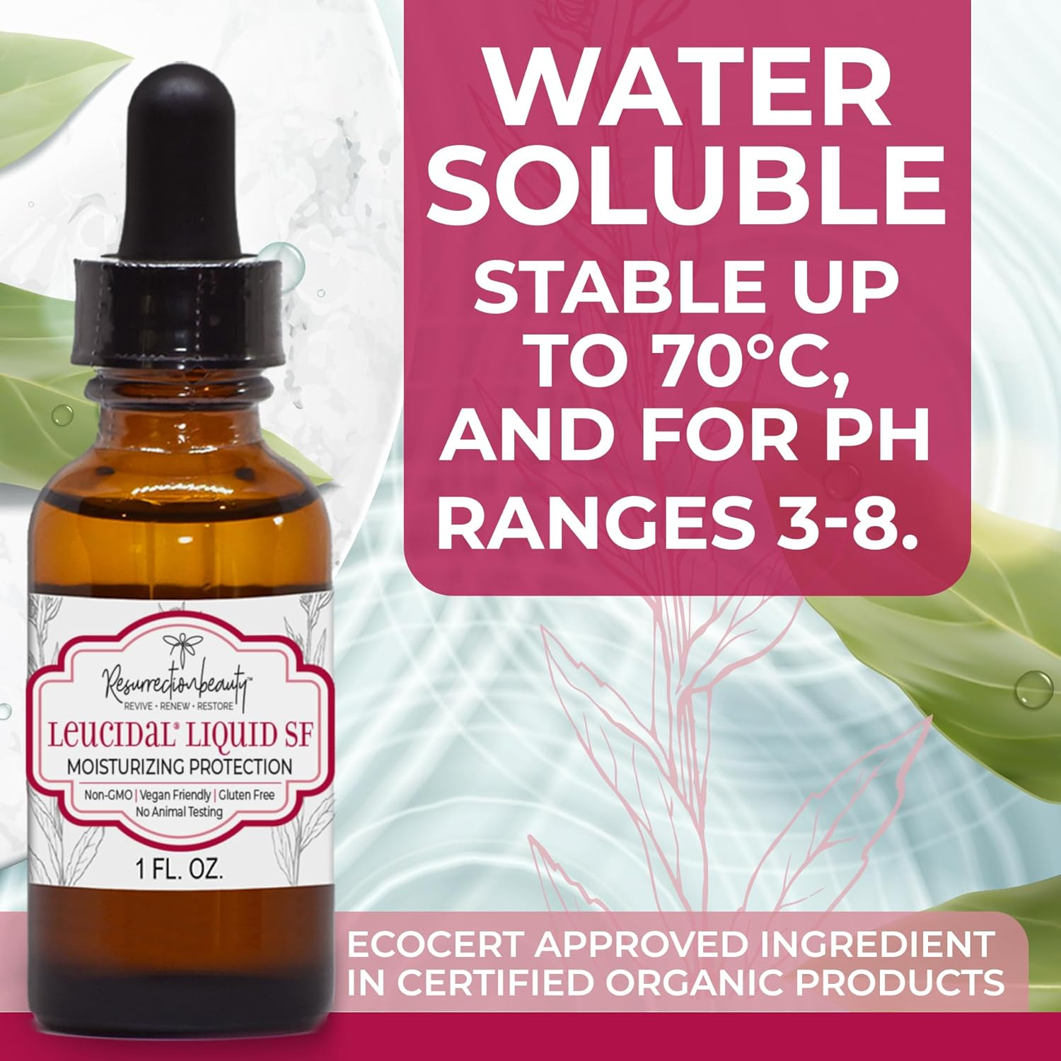 Leucidal Liquid SF, Natural Preservative Ingredient for Homemade Hyaluronic Acid Serums and Other Cosmetics, 30Ml image number 3