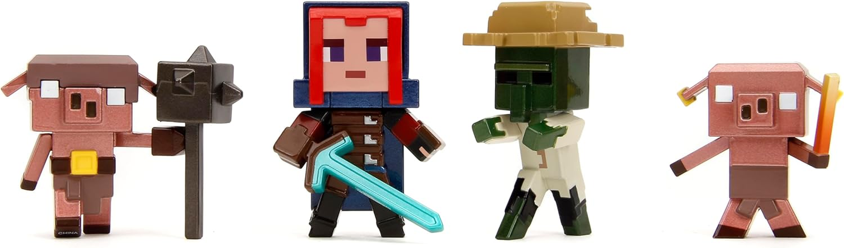 Jada Toys Minecraft Legends Diecast Figure, 2.5-Inch Height (Pack of 4) - Multicolor image number 6