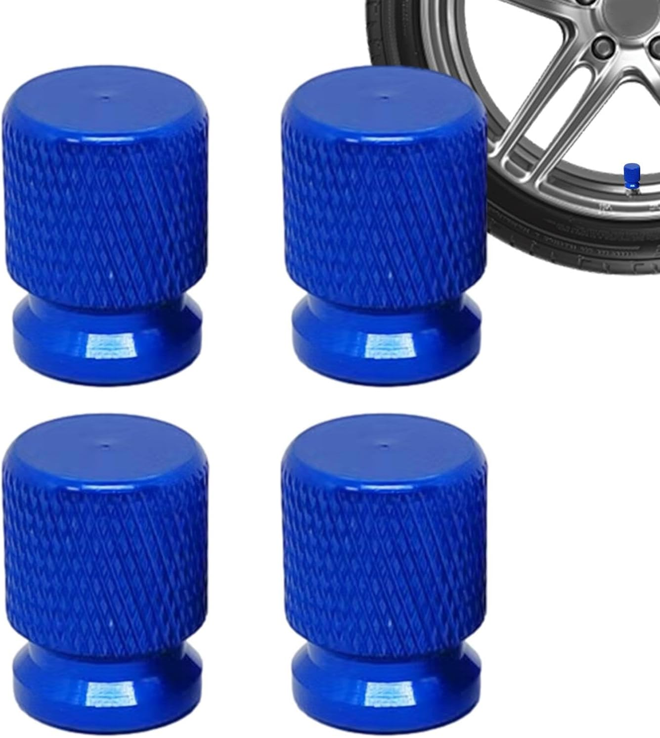 Auto Tire Valve Stem Caps | Fashionable 4 Stem Caps | Wear-Resistant Valve Stems & Caps Rust-Resistant for Trucks Bicycles