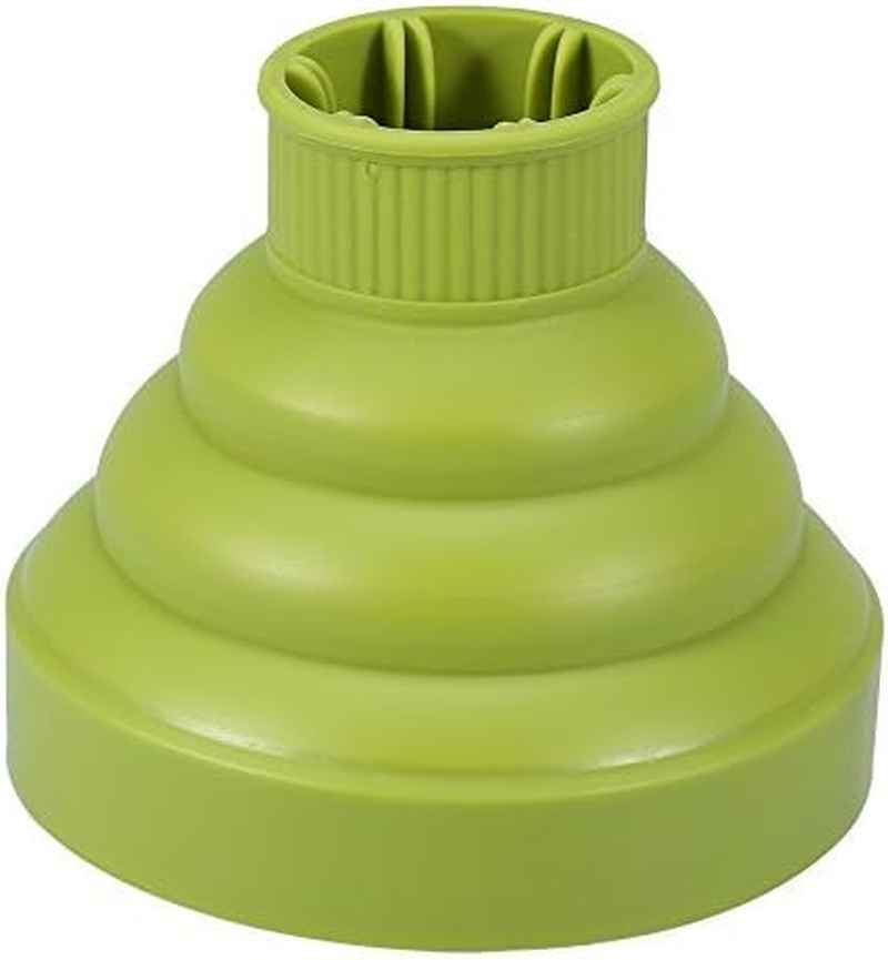 Silicone Hairdryer Diffuser Folding Hair Blower Professional Salon Hairdressing Styling Tool Universal Hood Cover, Green image number 3