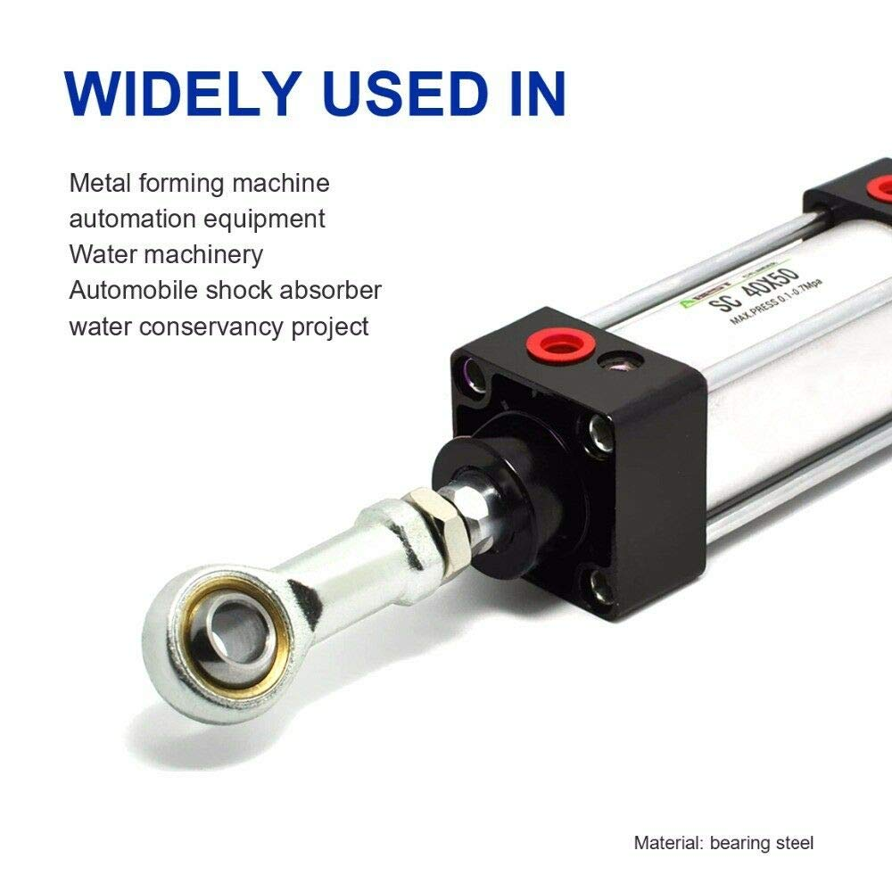 Metal-To-Metal with Grease Fitting Female Rose Joint M5/M6/M8/M10/M12 Left Thread Bronze Liner Performance Rod End Bearing Ball Joint Bearing image number 6