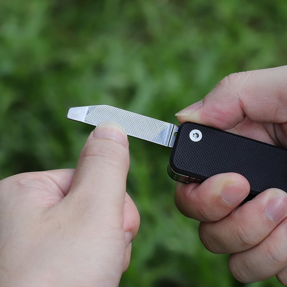 ROXON S503G Flex Companion Tool Modular Design and Customizable Pocket Tool, Preinstalled with 8 Essential Tools (1/4" Bit Driver, D2 Blade, Tapered Saw, Scissors Etc) for a Wide Range of Tasks image number 2