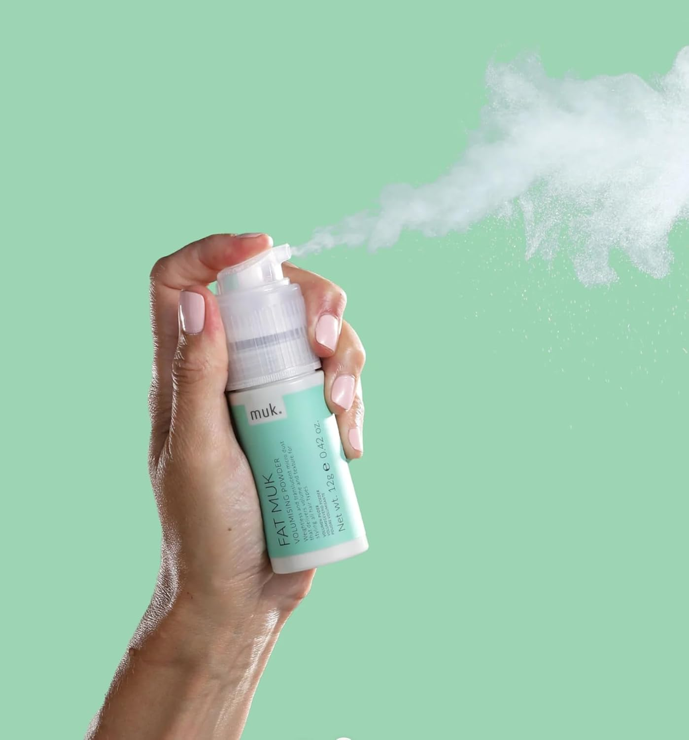 MUK. Fat Muk Hair Volume Powder 12G/ 0.42Oz - Weightless Styling Powder for Root Lift & Texture - Professional Volumising Texture for All Hair Types - Translucent Micro-Dust Formula