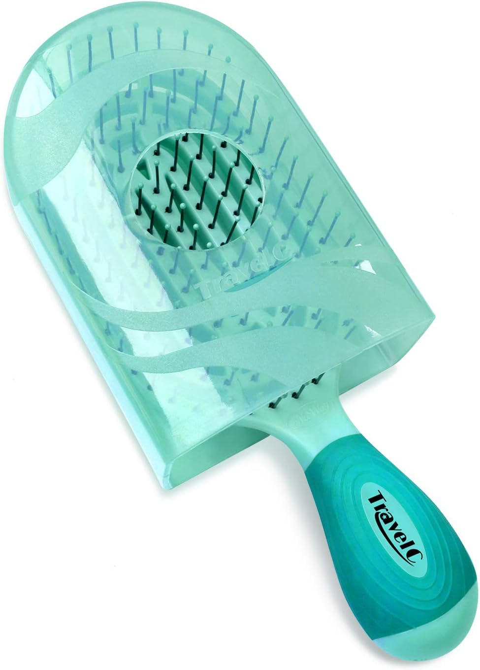 Nuway&reg; U.S. Patented Vented Travelc&reg; for All Hair Types Is Hair Dryer Safe (Teal) image number 2
