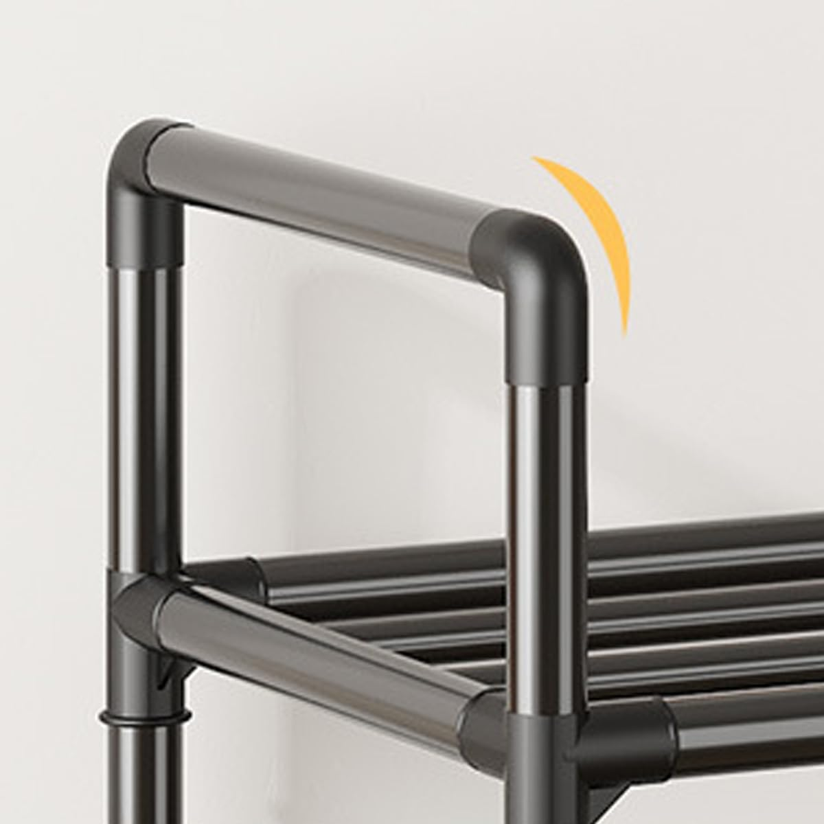 AIMALL 8-Tier Shoe Rack with 60Cm Wide Metal Frame and Dustproof Cover &ndash; Ideal for Multi-Layer Indoor Storage, Doorway Organisation, and Student Dormitory image number 1