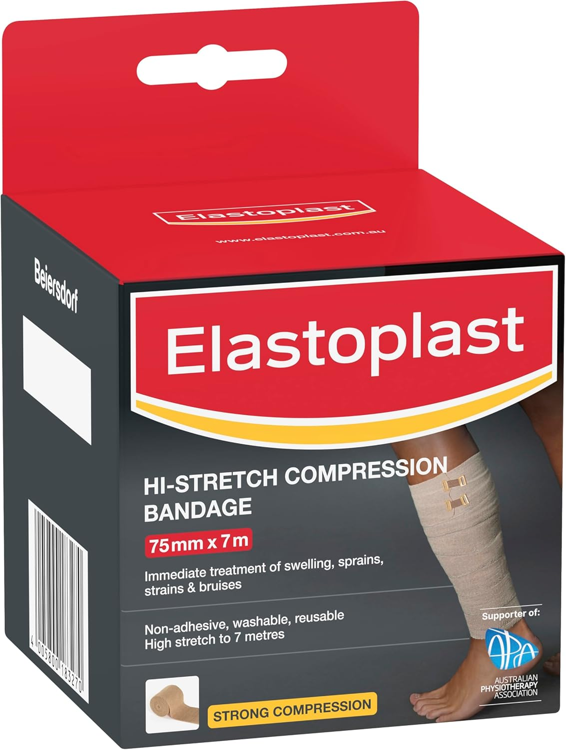 Elastoplast Hi-Stretch Support and Compression Bandage Calf 7.5Cm X 4.5M
