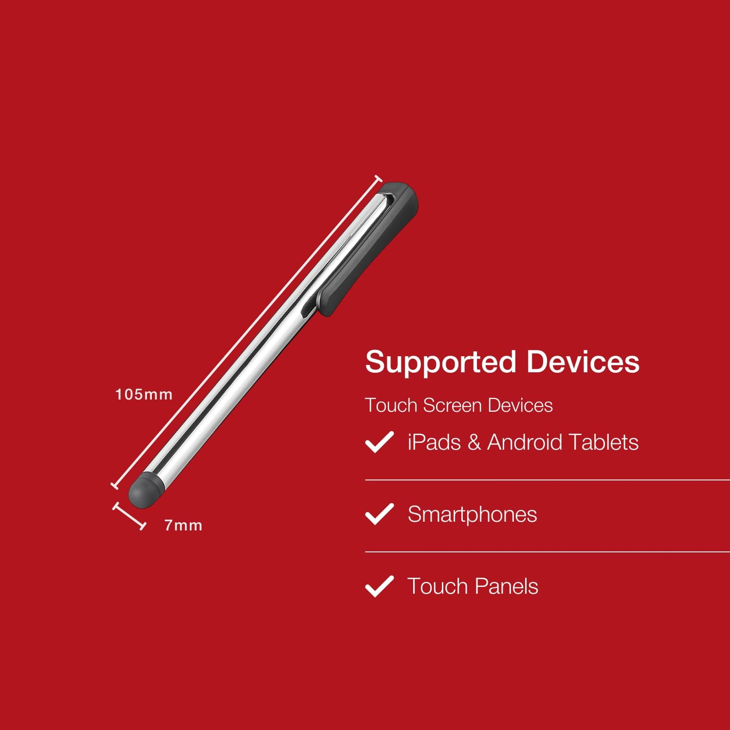 Shintaro Stylus for Ipad, Android Tablets, Iphone, Samsung Galaxy and More - Precision Captive Touchg Stylus with Built-In Clip (Sh-Stylus) image number 1