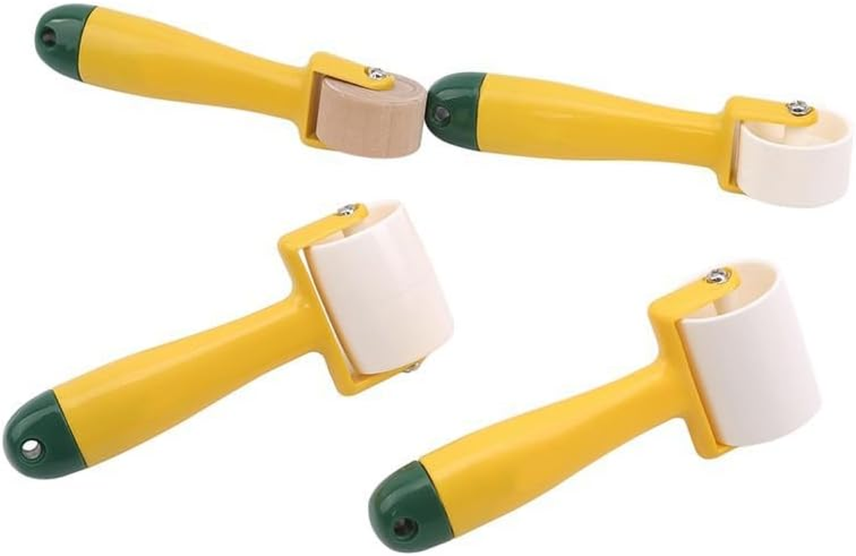 Rolling Seam Presser | Temporarily Hold Seams | for Quilting, Sewing, Wallpaper, Print, and Crafts | Sewing Accessory (Yellow) image number 3