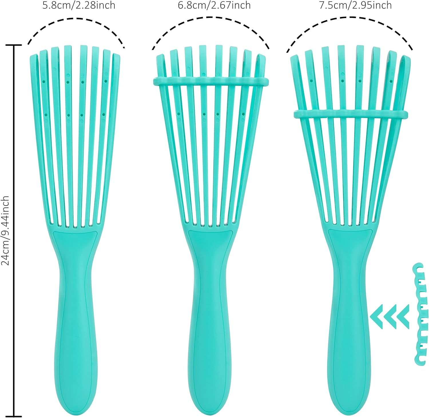 Detangling Brush Curly Hair Brush for Wet Curls Dry Long Thick Textured 3A to 4C Women image number 6