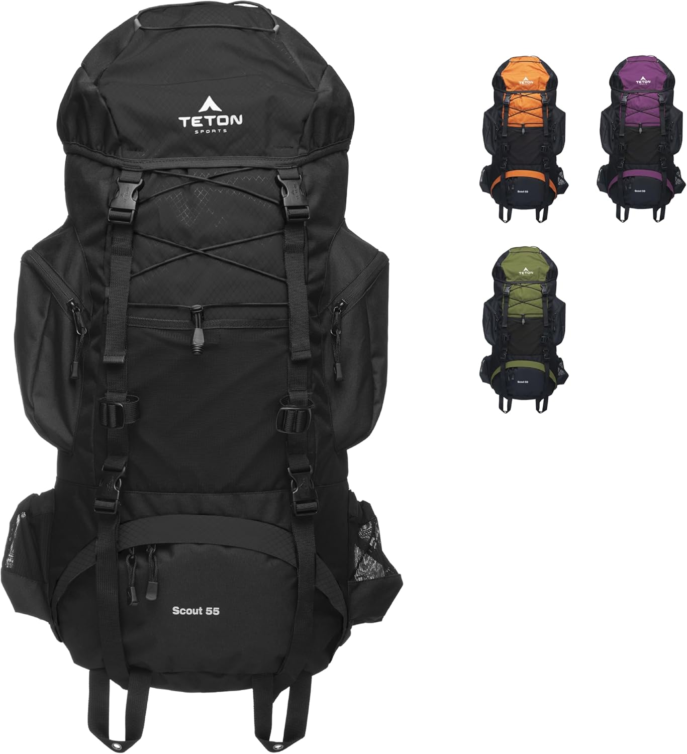 TETON Sports Scout 3400 Internal Frame Backpack; Great Backpacking Gear or Pack for Camping or Hiking - Buck Brown image number 6