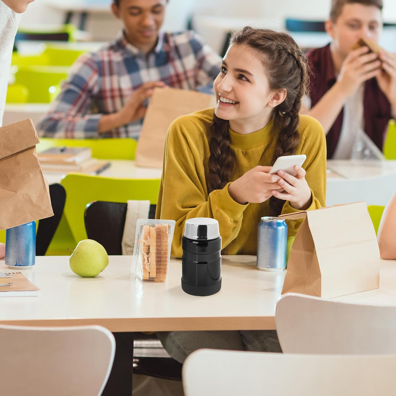 Linkidea 2 Pcs Silicone Bottle Bottom Boot, Anti-Slip Bottle Bottom Sleeve Cover, Lightweight Bottom Boot Compatible with Thermos 24Oz, HYDRAPEAK, BIDAKID, Wolff (Black) image number 5