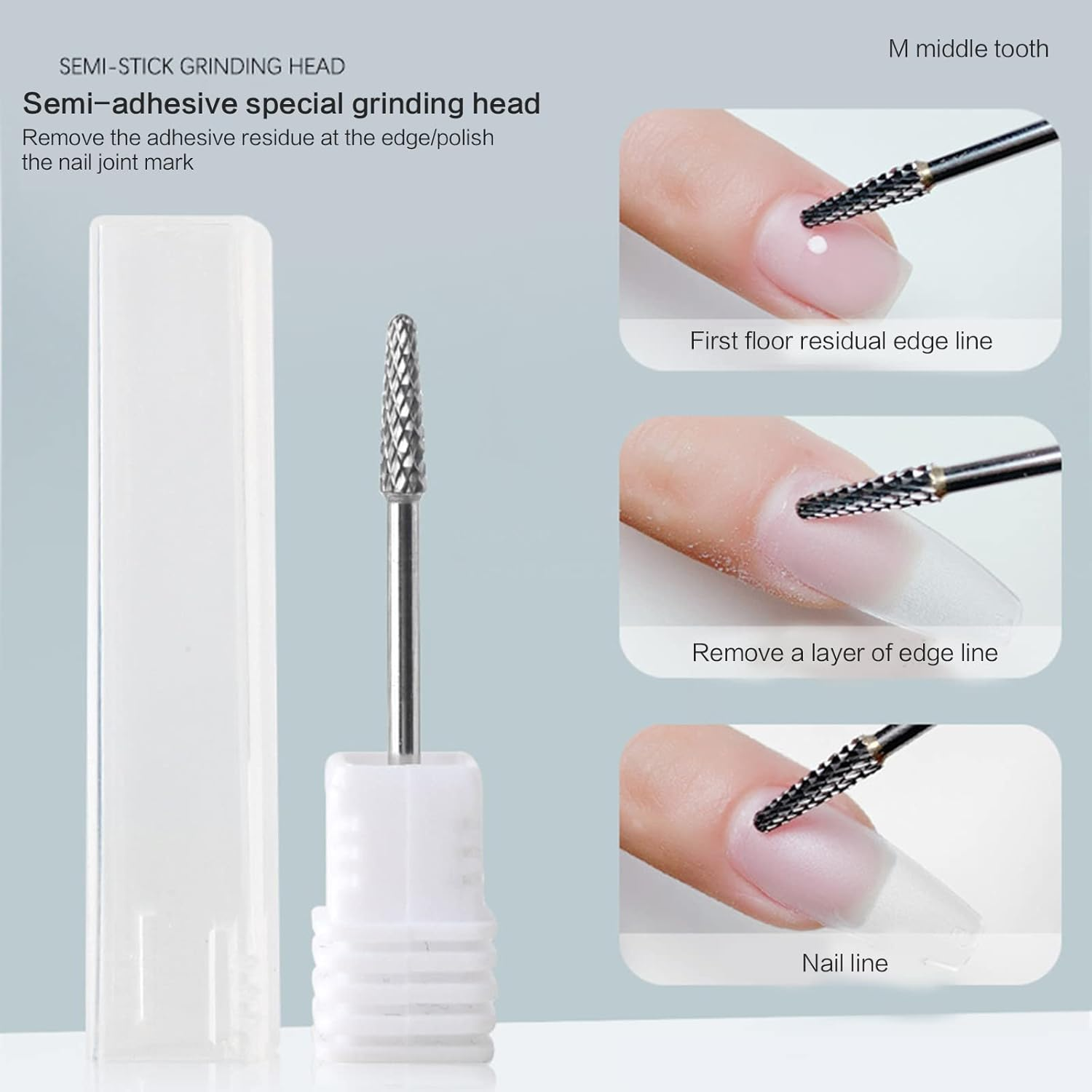 Multifunction Drill Bit Professional Acrylic Gel Nail Cuticle Quick Removal Drill Bit image number 6