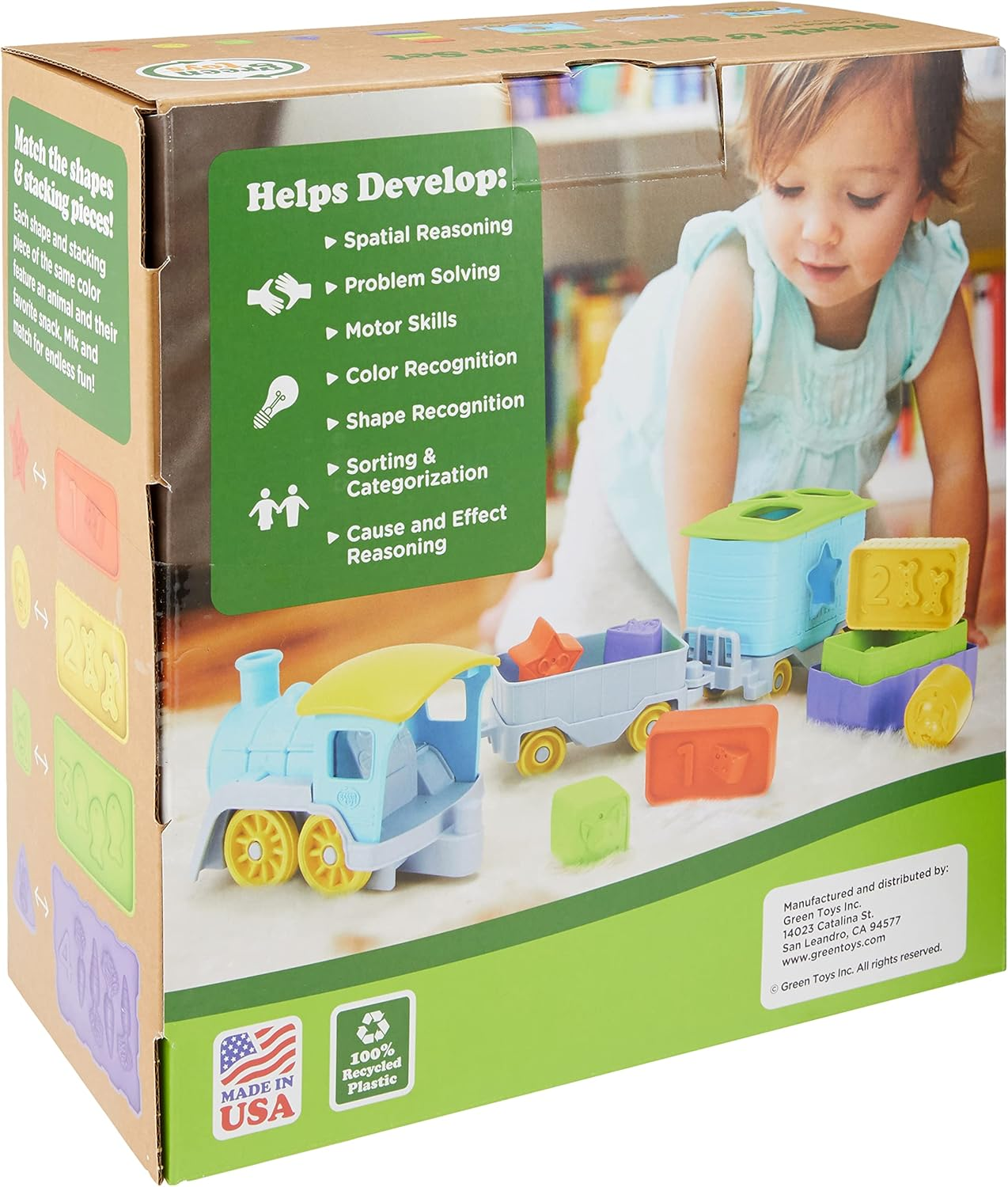 Green Toys - Stack & Sort Train image number 1